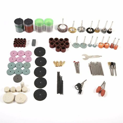 Kit d'accessoires pour outils rotatifs multifonctions (365 pièces). Kit