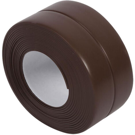 GARRYFIZH Bande d'étanchéité auto-adhésive pour baignoire et mur pour lavabo, cuisine (marron 22 mm x 3,2 m) (1/5)