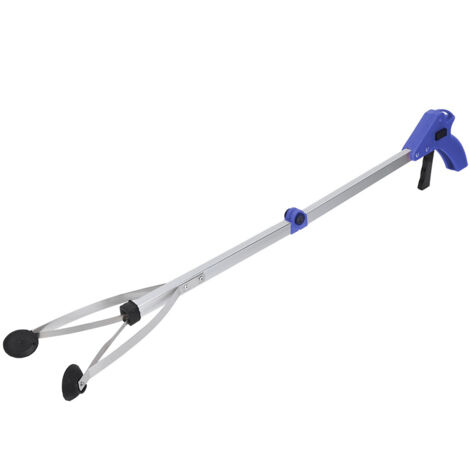 GARRYFIZH Outil de Ramassage, Ramasseur de Déchets, Outil de Ramassage des Déchets à Pince Pliable pour le Ramassage des Déchets de Feuilles de Jardin(Poignée bleue) (1/5)