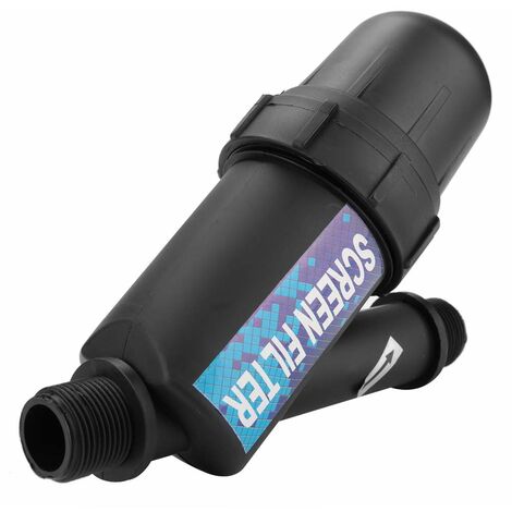 GARRYFIZH Filtre D'irrigation 3/4", Filtre en Ligne Grande Capacité Filtre à Mailles Irrigation Goutte à Goutte Réservoir D'eau Piscine Pompe Conditionnement Crépine Remplacement pour Jardinage Agr