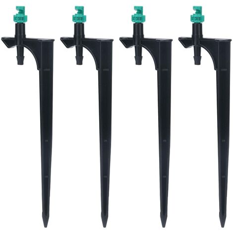 Jeffergarden Goutteur d'irrigation, buse de brumisation ABS Durable réglable Facile à Installer 20 pièces/Sac pour Le Jardinage pour la pelouse(180 degrés avec Piston) (1/5)
