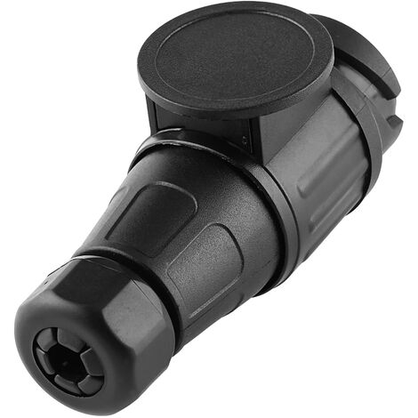 Jeffergarden 12V 13 broches prise de remorque électrique plastique 13 ples connecteur de cblage adaptateur noir