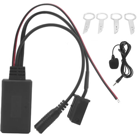 Jeffergarden Adaptateur audio Bluetooth 5.0 AUX Kit mains libres avec microphone 8 broches pour Ford 5000/6000 CD stéréo (1/5)