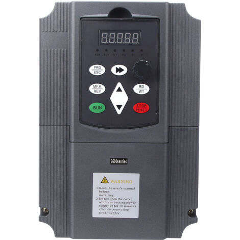 Variateur De Fréquence VFD 380V Triphasé - Pour Moteur 0.75 à 2.2kW | Contrôle Vitesse, économie D'énergie