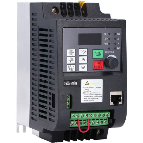 Jeffergarden Convertisseur de Fréquence de Moteur D'inverseur D'entraînement à Fréquence Variable Convertisseur D'entraînement de Pompe Solaire Photovoltaïque Entrée DC200‑400V (1/5)