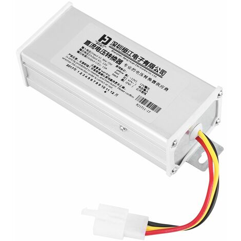 Jeffergarden Adaptateur convertisseur DC 36V-72V à 12V 15A 180W pour batterie de scooter électrique (1/5)