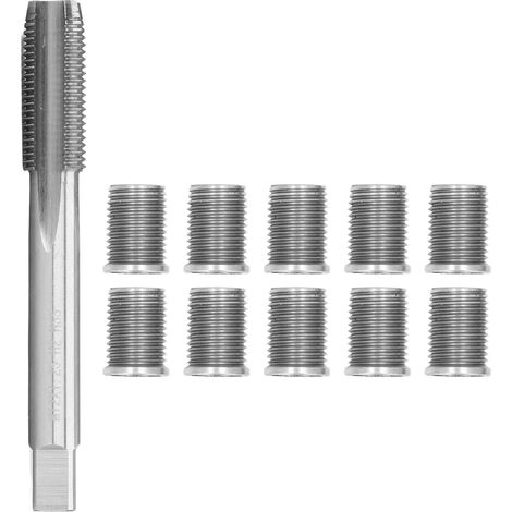 Jeffergarden Outil de réparation de filetage de bougie d'allumage M10x1.25 boulon M12x1.25 Kit de matériel d'accessoires automatiques pour robinet (1/5)