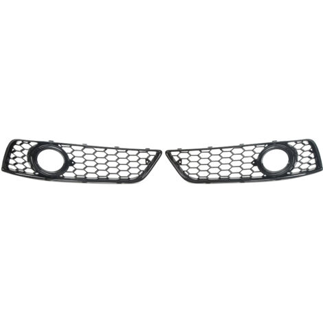 Caches Calandre Phare Antibrouillard Noir Brillant Pour Audi A4 B7 S4 2005-2008 - Réf. 8E0807681F/2F - 6