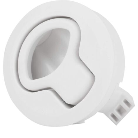 GARRYFIZH Trappe de traction affleurante, loquet de trappe universel verrou de loquet de trappe en plastique durable pour VR de 1,8 pouces et loquet de claquement de yatchs(blanc) (1/5)