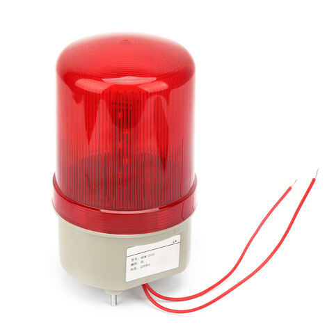 GARRYFIZH 220VAC clignotant clignotant rouge LED voyant d'avertissement diamètre 97mm (1/5)
