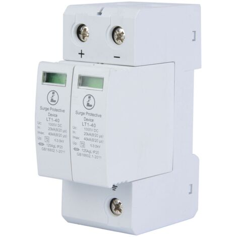 GARRYFIZH parafoudre 2P 40KA pour installation solaire - Protection contre la foudre basse tension (1/5)
