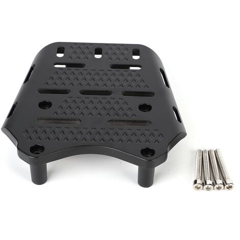 GARRYFIZH Porte-bagages arrière, étagère de rangement, porte-bagages arrière haute résistance usiné CNC, noir antirouille, remplacement durable pour motos PCX 125 et 150 (2014-2019). (1/5)