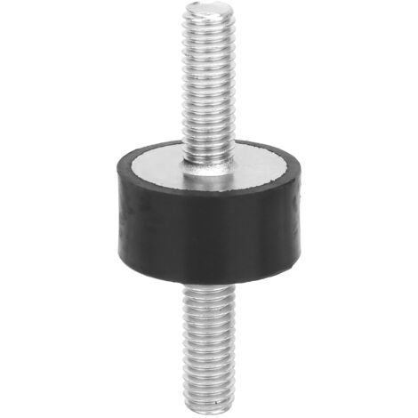 Lot De 4 Silentblocs M6 Anti-Vibration - Caoutchouc/Métal - Pour Moteur, Compresseur, Pompe - Noir