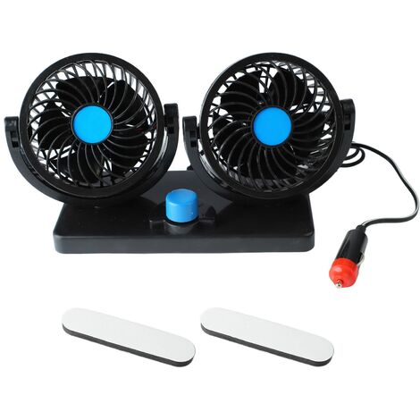 GARRYFIZH Ventilateur de tableau de bord à double tête 12 V avec siège rotatif à 360 degrés pour SUV et camping-cars (1/5)