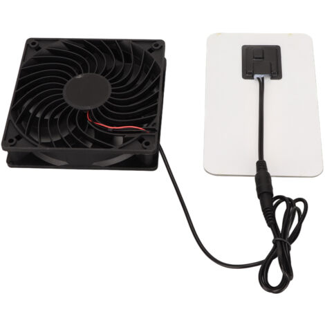 Ventilateur Solaire D'Extraction - 15W Portable Pour Poulailler, Serre Et Maisons D'Animaux | Élimination Des Odeurs Économique