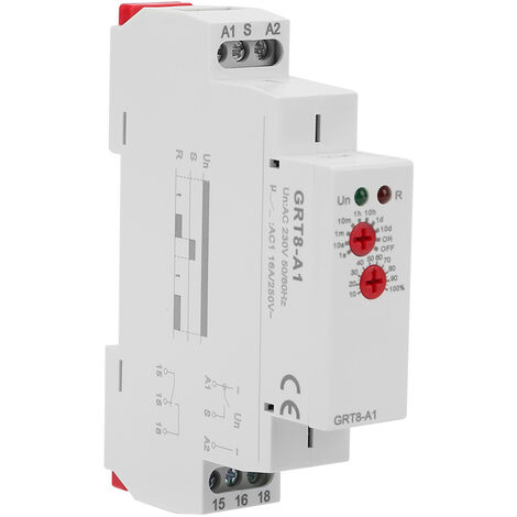 Jeffergarden GRT8-A1 Mini relais temporisé à la mise sous tension Montage sur rail DIN AC 220V