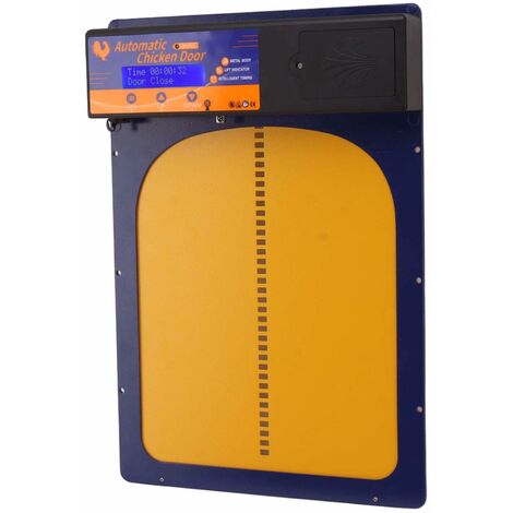 Jeffergarden Poulet Coop Porte 100 V à 240 V Détection de Lumière Timing Télécommande tanche Auto Poulet Maison Porte Pour Poulailler Maison Bijoux Bleu EU Plug (1/5)