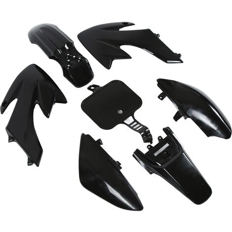 GARRYFIZH Kit de Carénage en Plastique Noir 7 Pièces Carrosserie Carénage Ensemble Accessoires Moto Remplacement pour XR50 CRF50 DIRT BIKE (1/5)