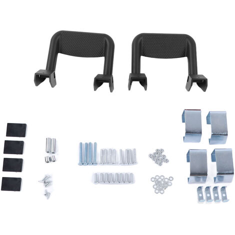 Jeffergarden Escabeau latérale - Étriers de camion antidérapants avec finition texturée pour remplacement de camion pour Ramcharger 1974-1992 (Noir) (1/5)