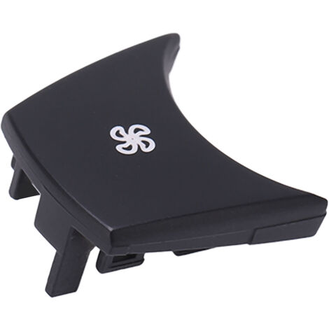 Jeffergarden Bouton de panneau de contrôle climatique, couvercle de bouton de vitesse de ventilateur AC résistant à l'usure noir pour voitures (1/5)