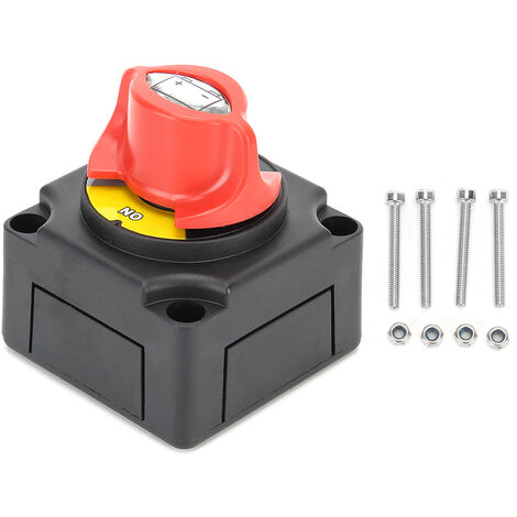 Jeffergarden Interrupteur à Bouton de Déconnexion de Batterie, 12V 300A Interrupteur à Bouton de Déconnexion de Batterie à Courant élevé pour Voiture RV Marine Yacht pour Déconnexion de Batterie Isol (1/5)
