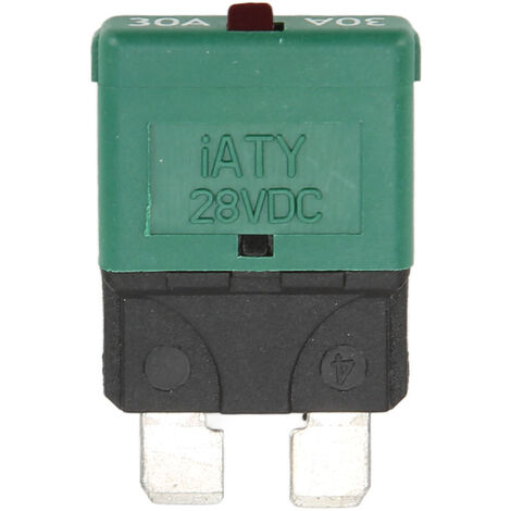 GARRYFIZH Disjoncteur de fusible de Circuit de réinitialisation manuelle automatique 30A/28V DC universel pour les bateaux de Yachts à basse tension de voitures (1/5)