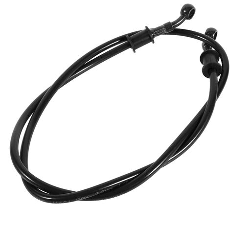Tuyau Flexible Frein Moto 120cm Acier Tressé Noir - Ligne Embrayage Et Frein Haute Performance