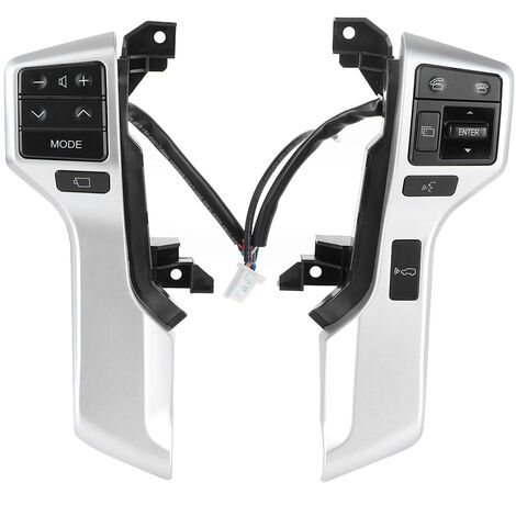 Jeffergarden Bouton Volant Commutateur de Commande au Volant Multifonction Bluetooth Audio 84250‑60180‑B0 Accessoire Automatique pour Land Cruiser Prado