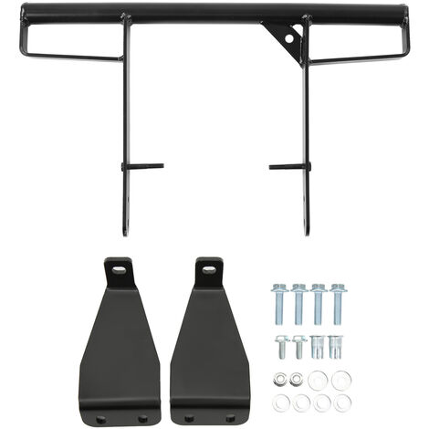 Barre d'appui pare-chocs arrière métal noir – Sécurité passagers Raptor 700R YFM700 2006-2020 – Installation facile avec supports et vis – YB (1/8)