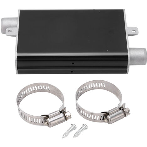 GARRYFIZH 24mm chauffage de stationnement tuyau d'échappement silencieux en alliage d'aluminium silencieux de chauffage droit pour Eberspacher Airtronic D2 D4 D4S noir (1/5)