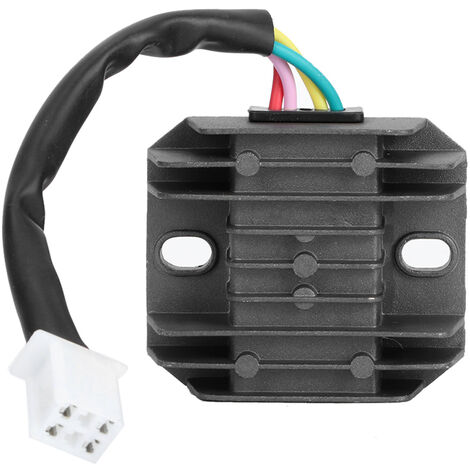 Jeffergarden Le redresseur de régulateur de tension de moto de 12V 4 fils convient pour le Buggy de VTT de quad de PIT de 150cc 250cc Redresseur de moto Régulateur de tension Redresseur de tension R (1/5)