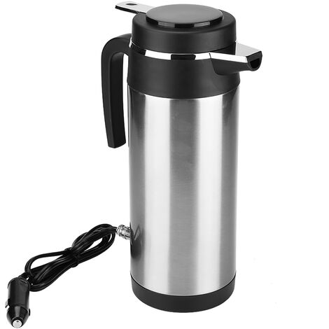 Jeffergarden 1000ML 24V Acier Inoxydable lectrique dans Voiture Bouilloire Voyage Thermos Chauffage Bouteille D'eau (1/5)