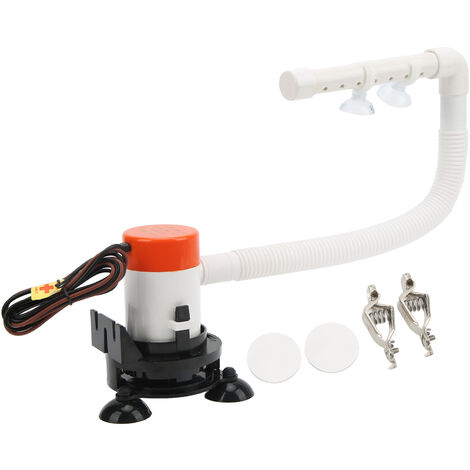 Jeffergarden Pompe à appts 12V 350GPH Débit maximum Portable Boat Tank Fish Saver Aérateur pour n'importe quel conteneur (1/5)