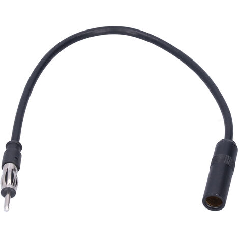 Jeffergarden Accessoire universel portable de cble d'extension d'antenne radio FM pour voiture noir (1/5)