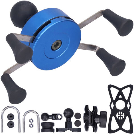 Jeffergarden Support de téléphone portable XGrip Modification du guidon universel avec 13 accessoires pour IOS 7/8/SE/X/XS Xr (bleu)