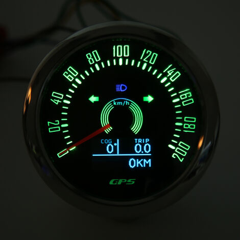 Vente Compteur de vitesse GPS/Compte-tours 200KM/H 85mm avec