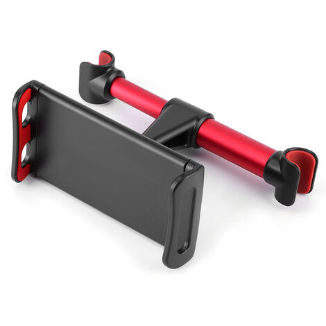 Jeffergarden Support de siège arrière de voiture support de téléphone portable support d'oreiller arrière réglable universel pour 4.7-10.5in téléphone portable TabletRed (1/5)