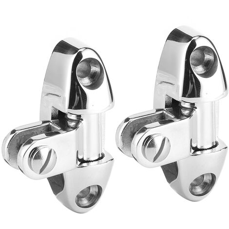 Paire De Charnières De Pont Supérieur Bimini Bateau Raccordant La Quincaillerie De Base Concave Avec Des Goupilles Amovibles De 4