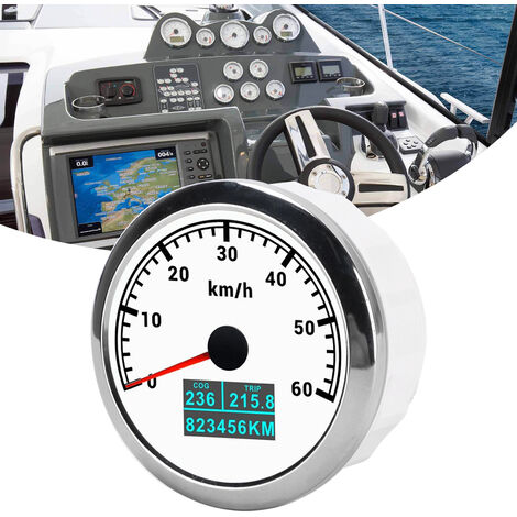 Compteur Vitesse GPS Pour Bateau 0-35 Nœuds - Étanche IP67, écran 85mm - Facile à Installer, Capteur Intégré