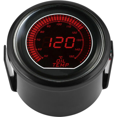 Jauge Pression D'Huile 52 Mm 12V Universelle - Compteur Électromagnétique Auto 0-100 PSI, Manomètre Voiture Modification Tuning Avec Capteur