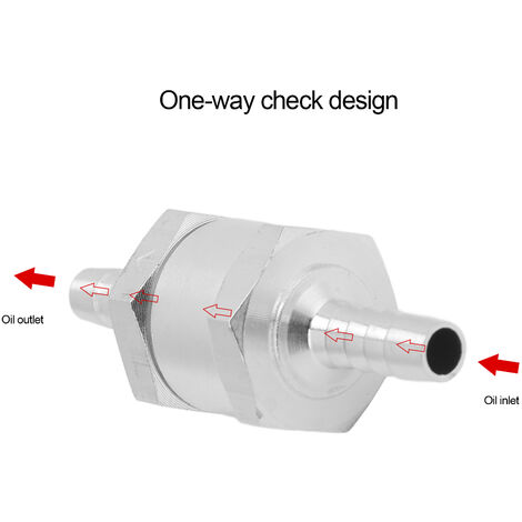 Hilitand Clapet Anti-Retour en Plastique de 8 mm avec Valve Anti