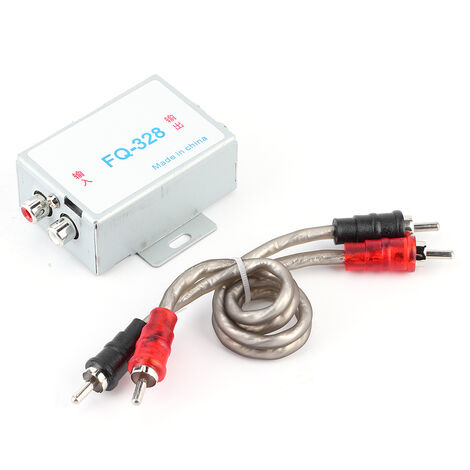 Filtre Anti-bruit Stéréo Voiture 12V 10A - Réducteur De Parasites Audio, Connexion Simple, Couleur Noir - 10