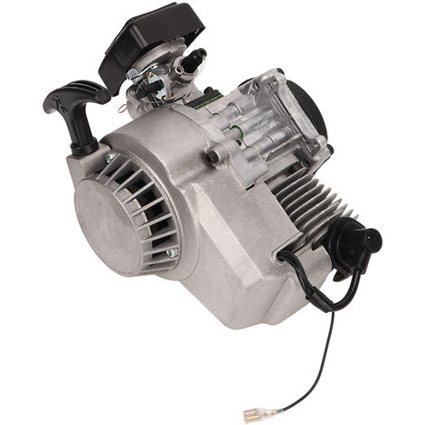 Jeffergarden 49cc 2 Temps Pull Start Engine,Pull Start 49cc 2Stroke Engine High Efficiency Strong Power Engine For Pocket Bike Mini Dirt Pit Bike Quad ATV (1/5)