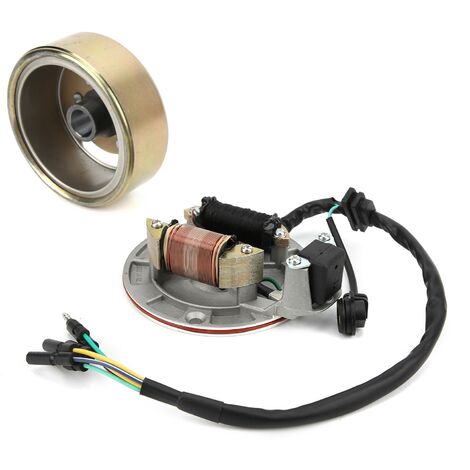 Jeffergarden Pièces de moto, kit de volant moteur de stator d'allumage en alliage d'acier anticorrosion durable pour Pit Dirt Bike (1/5)