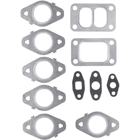 Jeffergarden 11 pièces de remplacement de jeu de joints de collecteur d'échappement de moteur pour Dodge pour Cummins 1998.52007 5.9L ISB 24V (1/5)