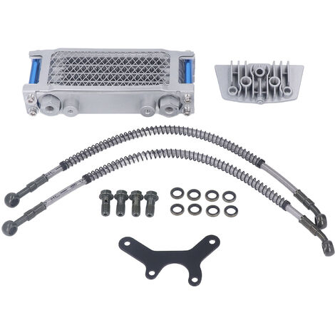 Jeffergarden Ensemble de radiateur d'huile de moto Kit de système de refroidissement de refroidissement d'huile moteur de remplacement pour Monkey 125 50cc à 150cc Dirt Pit Bike (1/5)