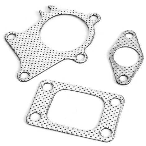 GARRYFIZH Kit de raccord de tuyau de descente à 5 boulons de 38 mm pour turbocompresseur T3 T4 Emusa T3 240sx turbo avec vanne de décharge 5 boulons en graphite pour joints H23a1 38 m (1/5)