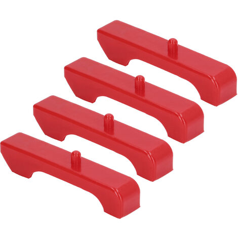 Jeffergarden Isolateurs de radiateur de moteur, bagues de radiateur rouges de style GM longue durée de vie haute performance 4 pièces/ensemble 7-1711 polyuréthane pour automobile (1/5)