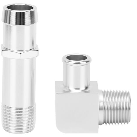 Jeffergarden Adaptateur de tuyau de chauffage, raccord de tuyau de chauffage Pompe à eau 3/4 pouces 5/8 pouces 90 degrés 9514X Remplacement pour SBC V8 E (1/5)