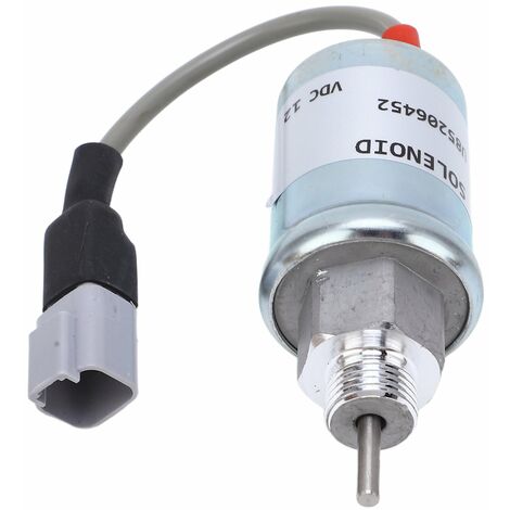 GARRYFIZH 12V Fuel Shut Off Solenoid Valave 185206452 Strong Strength Replacement For Perkins GG ‑ 402D‑15 GH ‑ 403D‑07